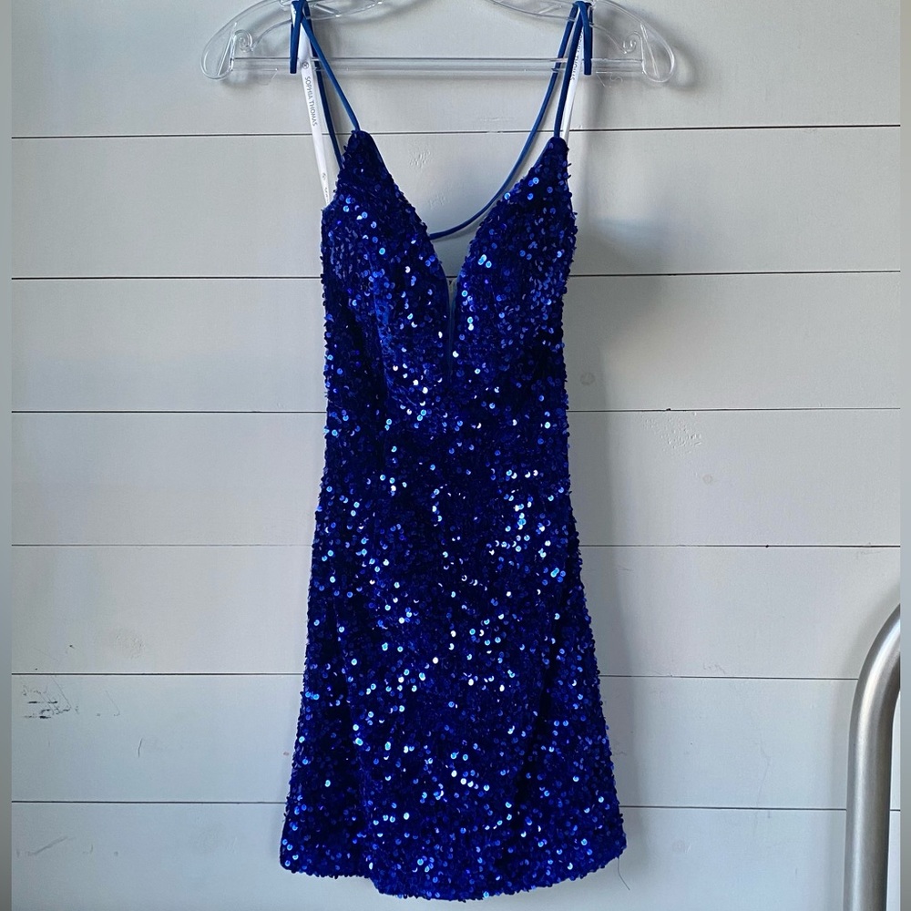 blue hoco dress (size 000)